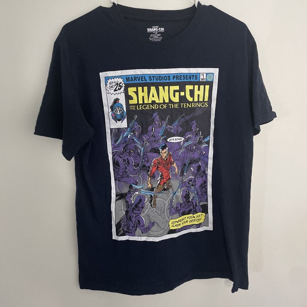 Marvel- Black short sleeve Shang-chi shirt Size Medium pre owned